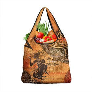 African Women Grocery Bag With Tribal Pattern - African Pride