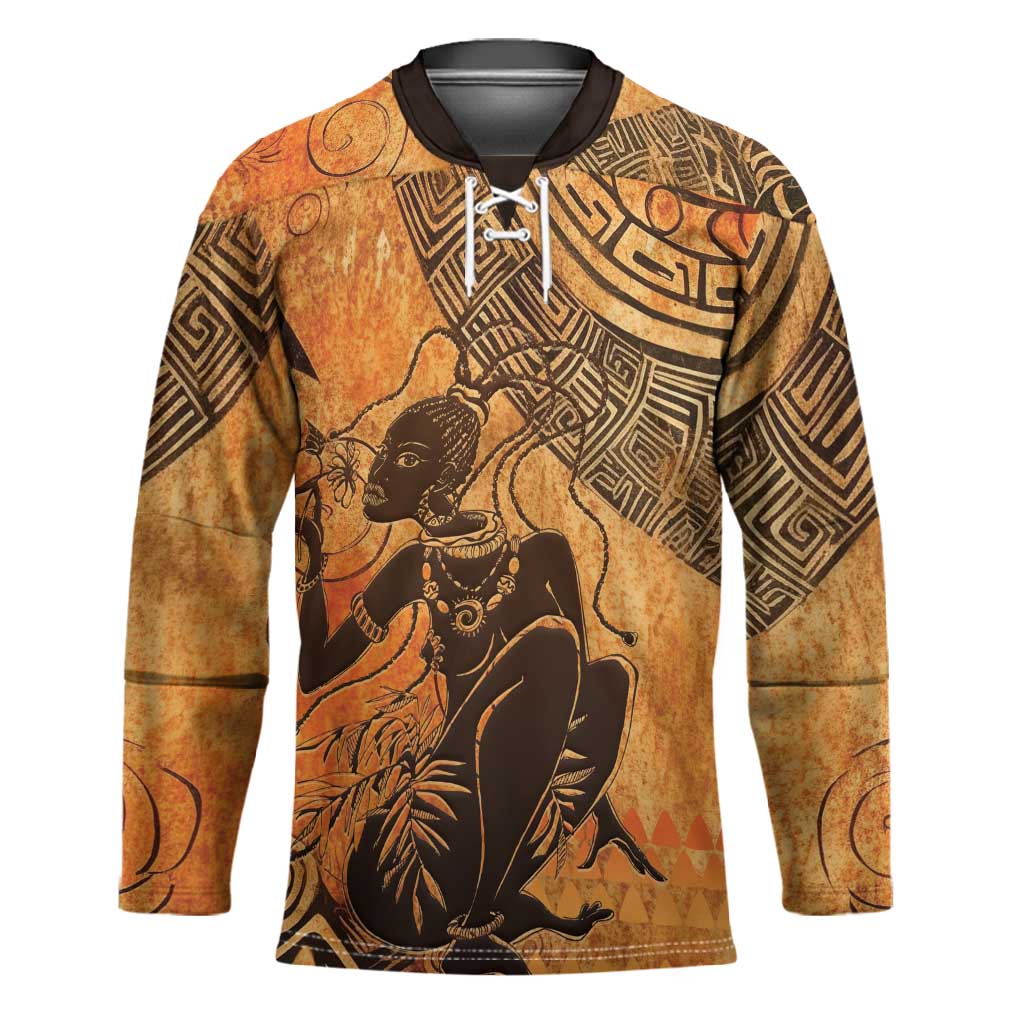 African Women Hockey Jersey She Is Rooted In The Earth and Rising Like The Sun