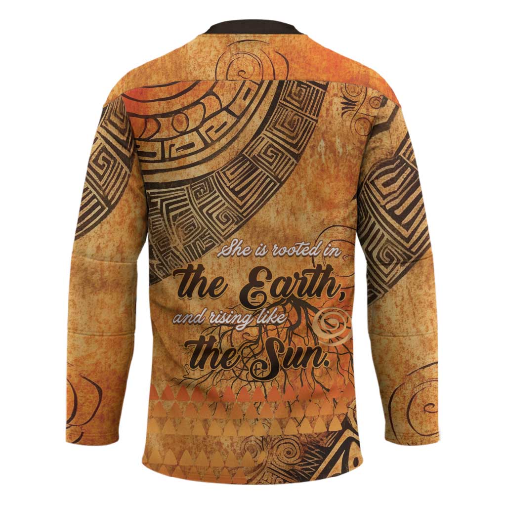 African Women Hockey Jersey She Is Rooted In The Earth and Rising Like The Sun
