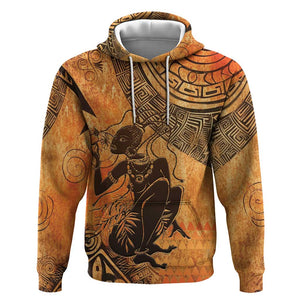 African Women Hoodie With Tribal Pattern - African Pride