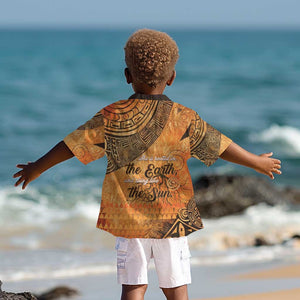 African Women Kid Hawaiian Shirt With Tribal Pattern - African Pride