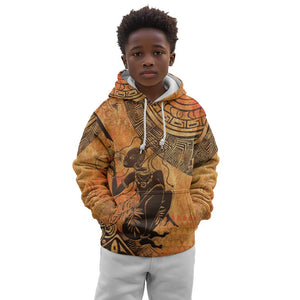 African Women Kid Hoodie With Tribal Pattern - African Pride