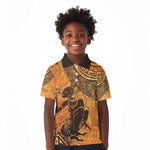 African Women Kid Polo Shirt With Tribal Pattern - African Pride