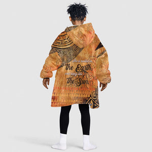 African Women Kid Wearable Blanket Hoodie With Tribal Pattern - African Pride
