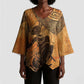 African Women Kimono Sleeve Blouse She Is Rooted In The Earth and Rising Like The Sun