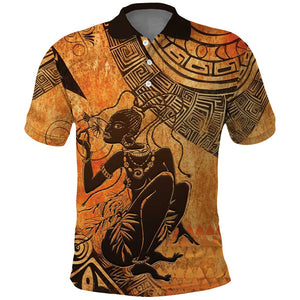 African Women Polo Shirt With Tribal Pattern - African Pride