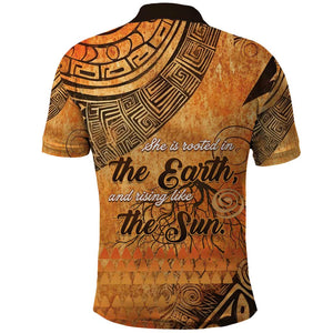 African Women Polo Shirt With Tribal Pattern - African Pride