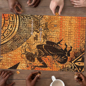African Women Puzzle She Is Rooted In The Earth and Rising Like The Sun