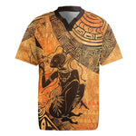 African Women Rugby Jersey With Tribal Pattern - African Pride