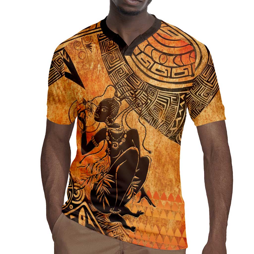 African Women Rugby Jersey With Tribal Pattern - African Pride