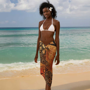 African Women Sarong With Tribal Pattern - African Pride