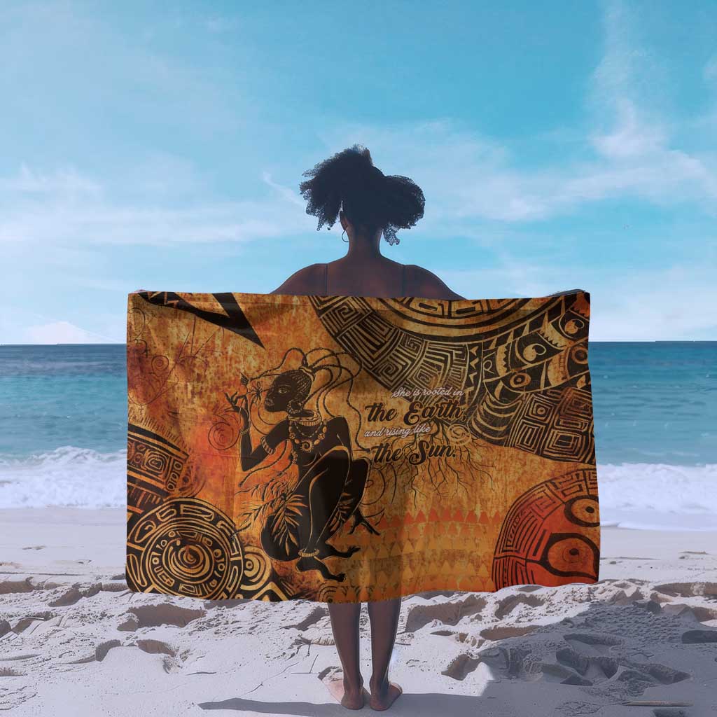 African Women Sarong With Tribal Pattern - African Pride