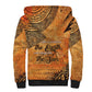 African Women Sherpa Hoodie With Tribal Pattern - African Pride