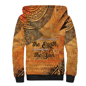 African Women Sherpa Hoodie With Tribal Pattern - African Pride