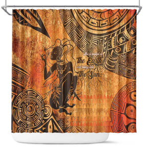 African Women Shower Curtain With Tribal Pattern - African Pride