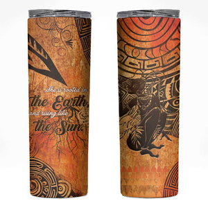 African Women Skinny Tumbler With Tribal Pattern - African Pride