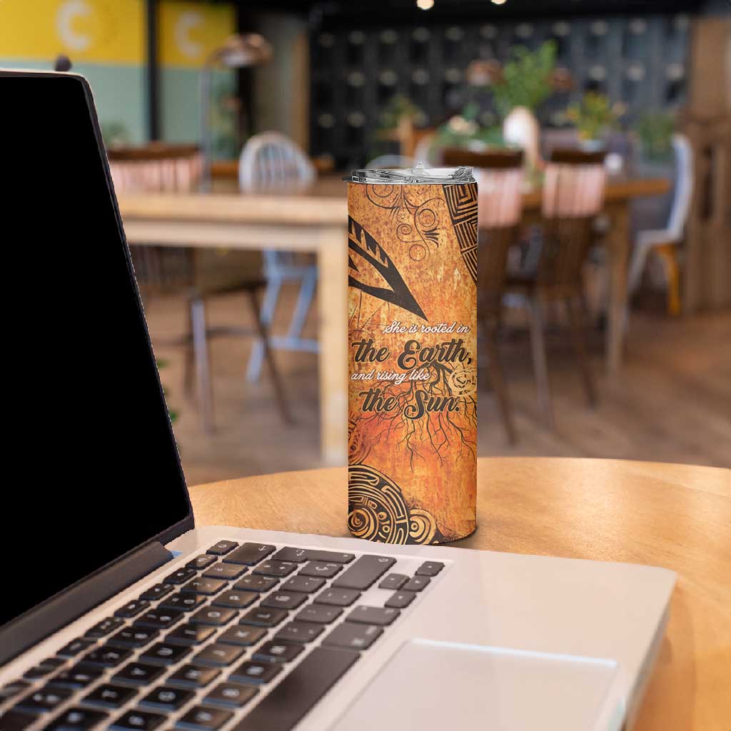 African Women Skinny Tumbler With Tribal Pattern - African Pride