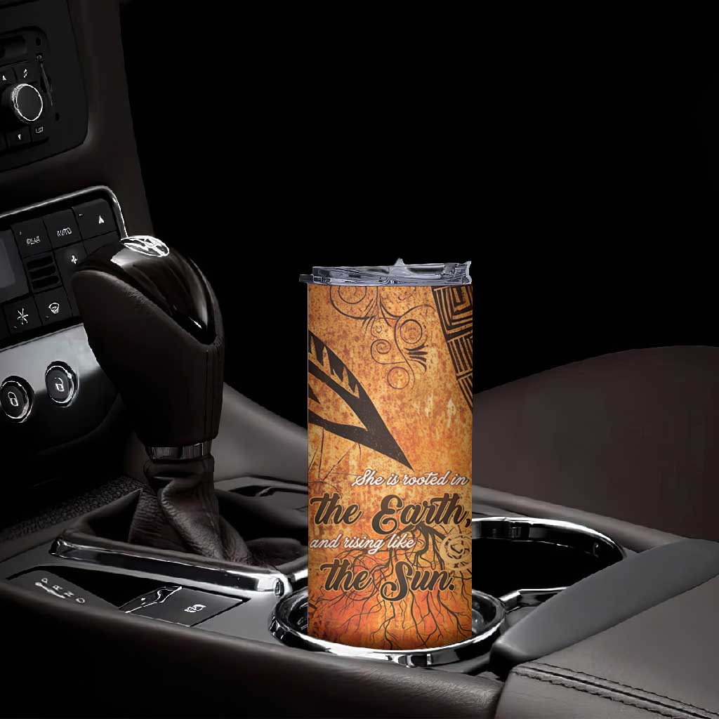 African Women Skinny Tumbler With Tribal Pattern - African Pride