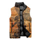 African Women Sleeveless Puffer Jacket She Is Rooted In The Earth and Rising Like The Sun