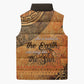 African Women Sleeveless Puffer Jacket She Is Rooted In The Earth and Rising Like The Sun