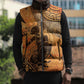 African Women Sleeveless Puffer Jacket She Is Rooted In The Earth and Rising Like The Sun