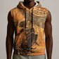African Women Sleeveless Zip Hoodie With Tribal Pattern - African Pride