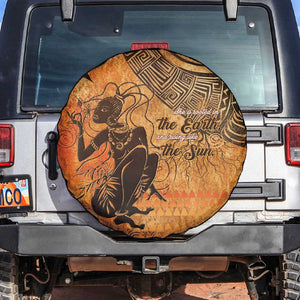 African Women Spare Tire Cover With Tribal Pattern - African Pride
