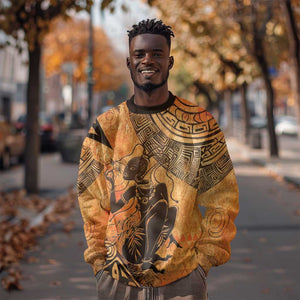 African Women Sweatshirt With Tribal Pattern - African Pride