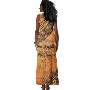 African Women Tank Maxi Dress With Tribal Pattern - African Pride
