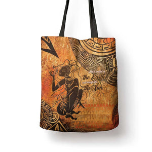 African Women Tote Bag She Is Rooted In The Earth and Rising Like The Sun