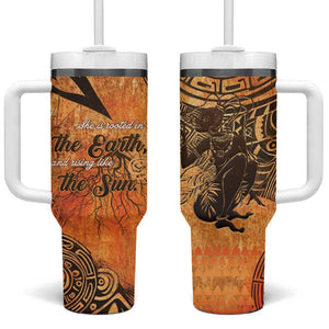 African Women Tumbler With Handle With Tribal Pattern - African Pride