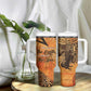 African Women Tumbler With Handle With Tribal Pattern - African Pride