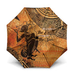 African Women Umbrella She Is Rooted In The Earth and Rising Like The Sun