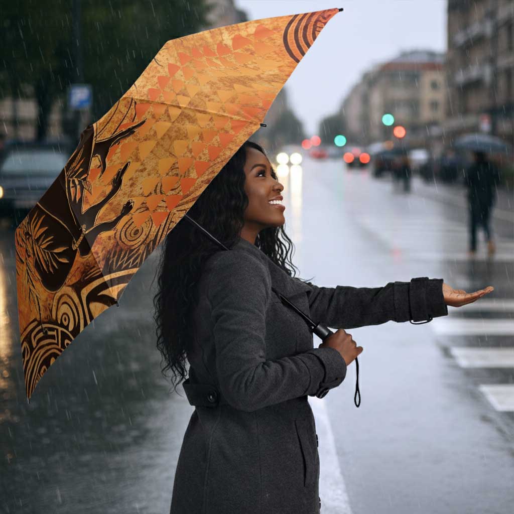 African Women Umbrella She Is Rooted In The Earth and Rising Like The Sun