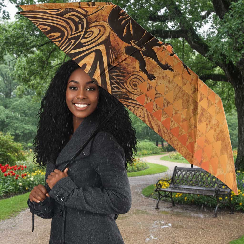 African Women Umbrella She Is Rooted In The Earth and Rising Like The Sun