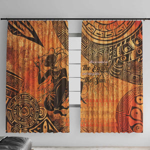 African Women Window Curtain With Tribal Pattern - African Pride