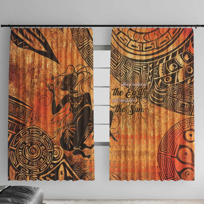 African Women Window Curtain With Tribal Pattern - African Pride
