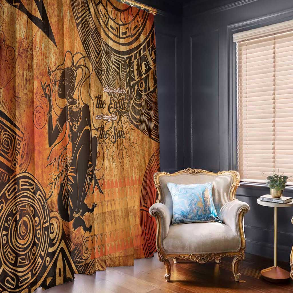 African Women Window Curtain With Tribal Pattern - African Pride