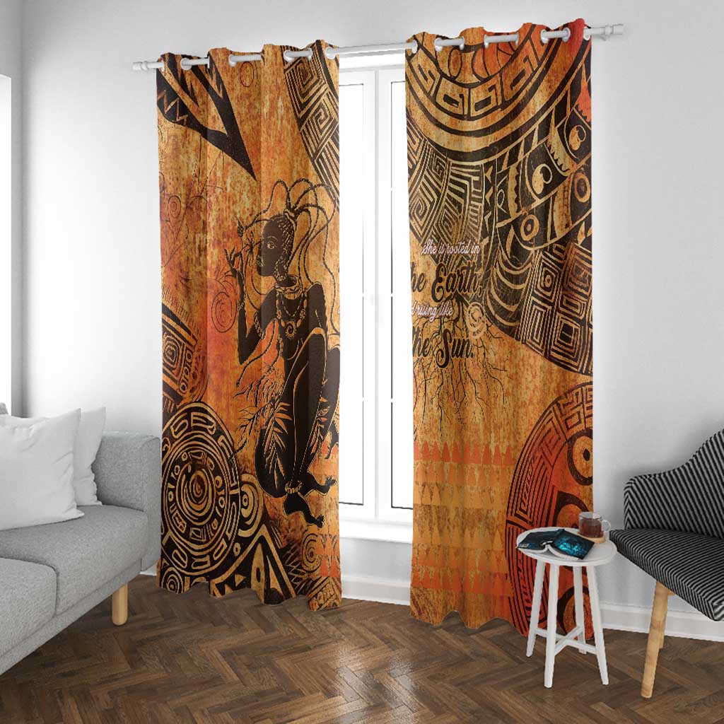 African Women Window Curtain With Tribal Pattern - African Pride