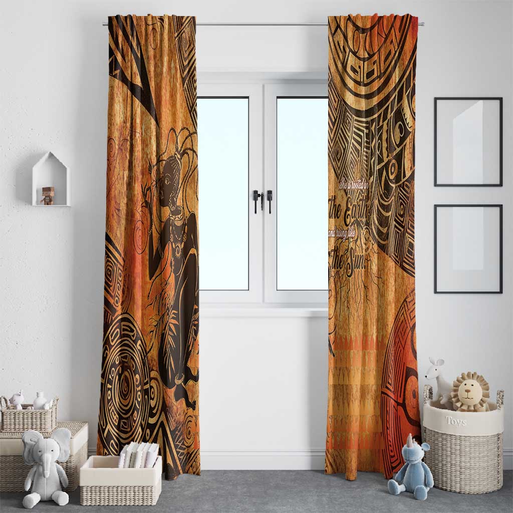 African Women Window Curtain With Tribal Pattern - African Pride