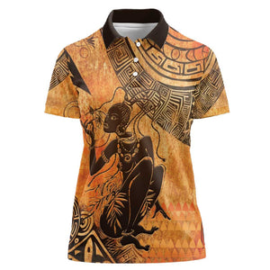 African Women Women Polo Shirt With Tribal Pattern - African Pride