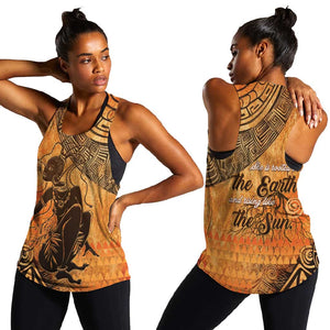 African Women Women Racerback Tank With Tribal Pattern - African Pride
