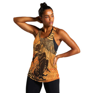African Women Women Racerback Tank With Tribal Pattern - African Pride