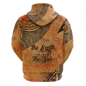 African Women Zip Hoodie With Tribal Pattern - African Pride