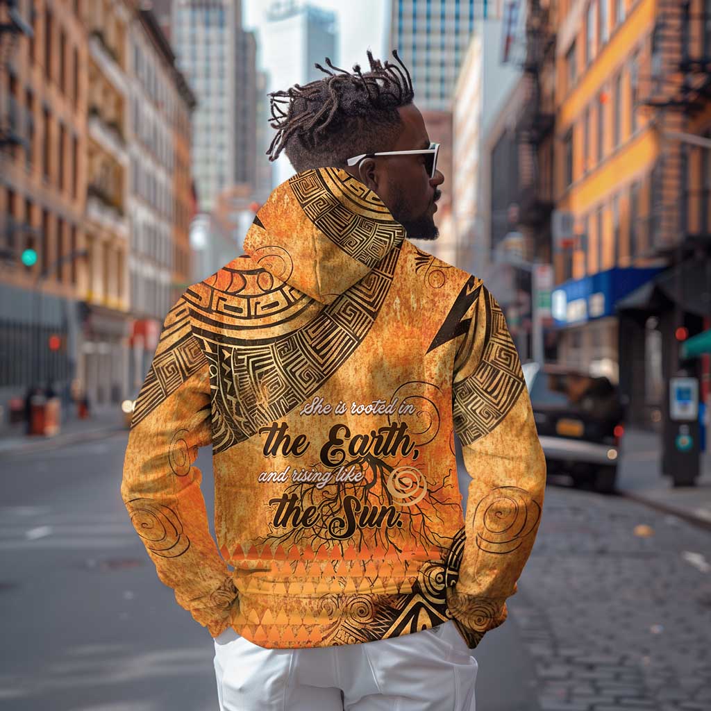 African Women Zip Hoodie With Tribal Pattern - African Pride