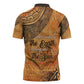 African Women Zipper Polo Shirt She Is Rooted In The Earth and Rising Like The Sun