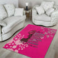 African Women Black Beautiful Brave and Bressed - Pink Color Area Rug - African Pride