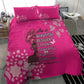African Women Black Beautiful Brave and Bressed - Pink Color Bedding Set - African Pride