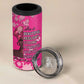 African Women Black Beautiful Brave and Bressed - Pink Color 4 in 1 Can Cooler Tumbler - African Pride