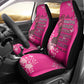 African Women Black Beautiful Brave and Bressed - Pink Color Car Seat Cover - African Pride